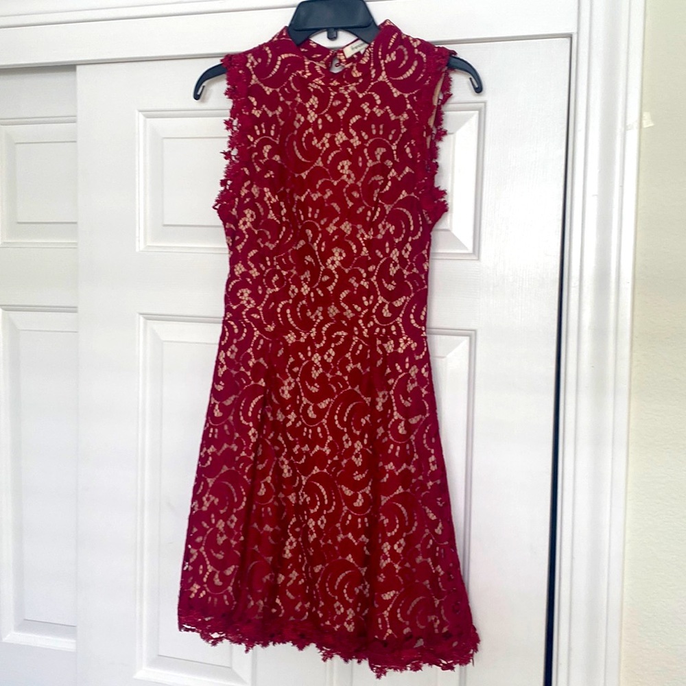 Maroon lace Cocktail dress